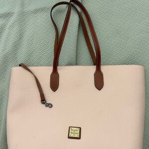 Dooney & Bourke Blush and Brown Tote Bag